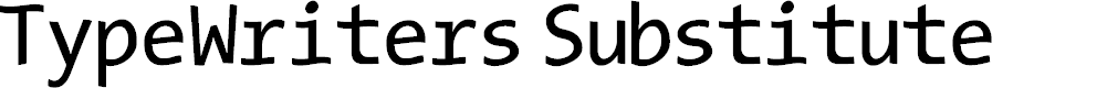 Preview image for TypeWritersSubstitute