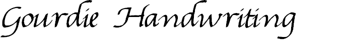 Preview image for Gourdie Handwriting