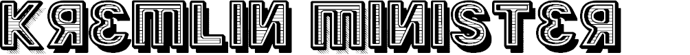 Preview image for Kremlin Minister Black 3D Bold