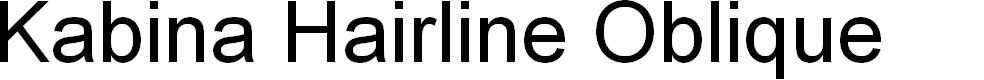 Preview image for Kabina Hairline Oblique