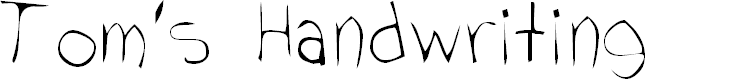 Preview image for Tom's Handwriting