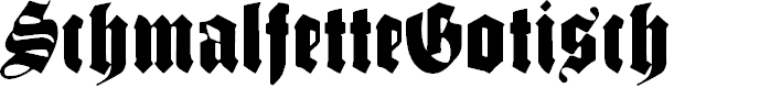 Preview image for SchmalfetteGotisch