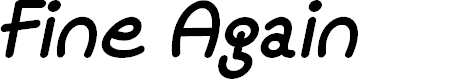 Preview image for Mf Fine Again Italic