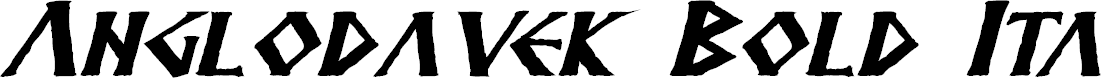 Preview image for Anglodavek Bold Italic