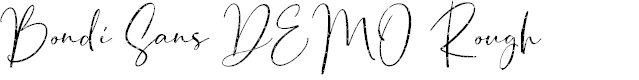 Preview image for Bondi Sans DEMO Rough