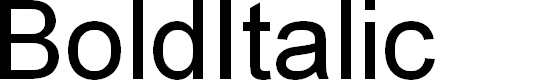 Preview image for BoldItalic
