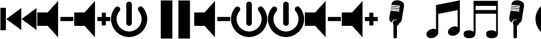 Preview image for font bottons music