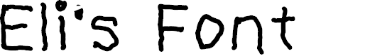 Preview image for Eli's Font