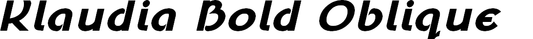 Preview image for Klaudia Bold Oblique