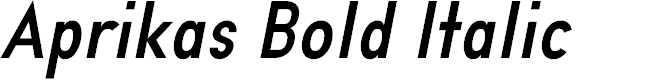 Preview image for Aprikas Bold Italic Demo