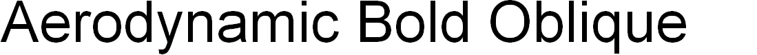 Preview image for Aerodynamic Bold Oblique