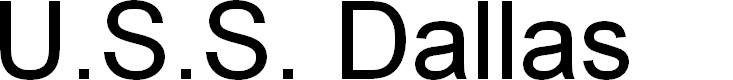 Preview image for U.S.S. Dallas 3D Italic