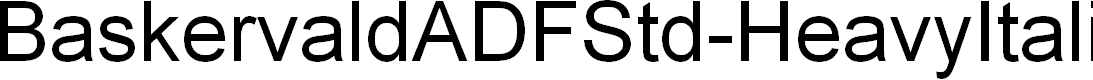 Preview image for BaskervaldADFStd-HeavyItalic