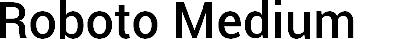 Preview image for Roboto Medium