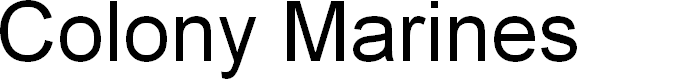 Preview image for Colony Marines Expanded Italic