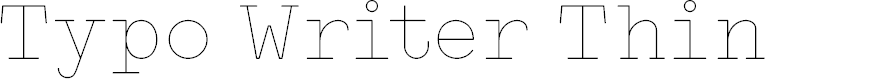 Preview image for Typo Writer Thin Demo
