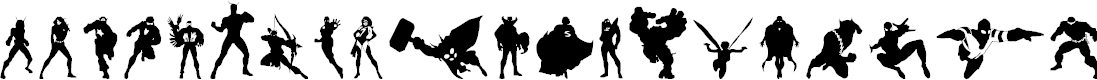 Preview image for Heroes Assemble Dingbats Regular