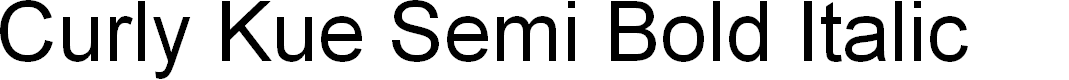 Preview image for Curly Kue Semi Bold Italic