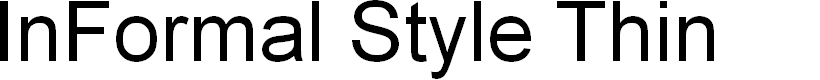 Preview image for InFormal Style Thin