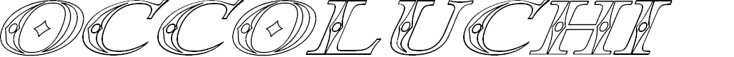 Preview image for Occoluchi Italic Outline