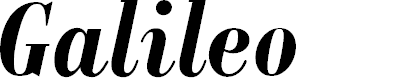 Preview image for GalileoFLF-BoldItalic