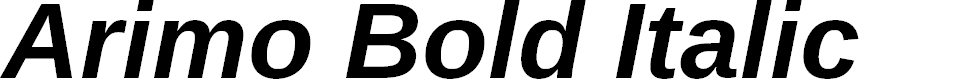 Preview image for Arimo Bold Italic