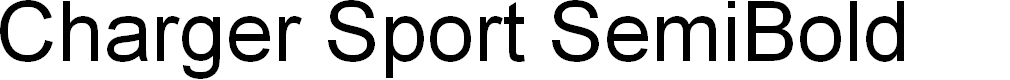 Preview image for Charger Sport SemiBold