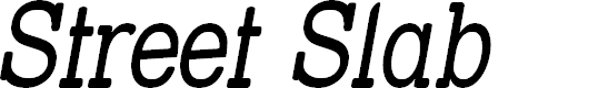 Preview image for Street Slab - Narrow Italic