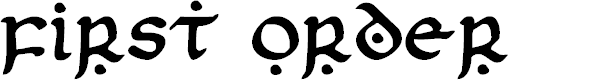 Preview image for First Order Font