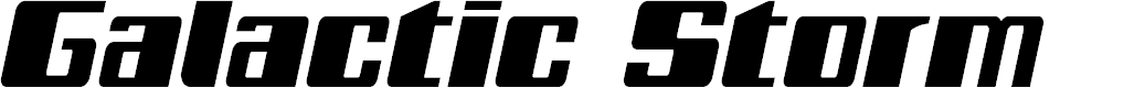 Preview image for Galactic Storm Italic Font