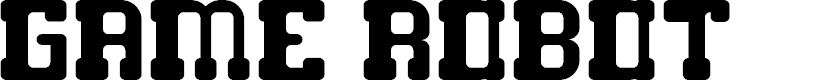 Preview image for GAME ROBOT Font