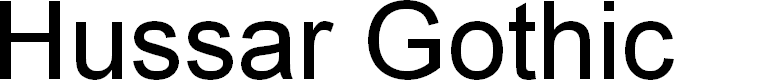 Preview image for Hussar Gothic