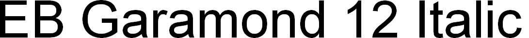 Preview image for EB Garamond 12 Italic