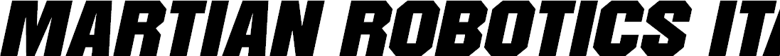 Preview image for Martian Robotics Italic