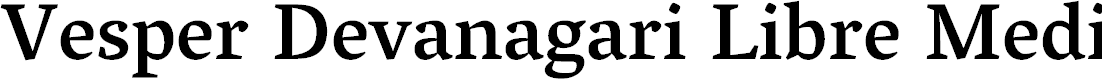 Preview image for Vesper Devanagari Libre Medium
