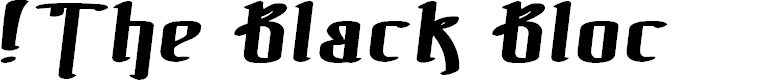 Preview image for !The Black Bloc Bold Italic
