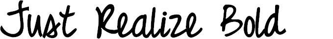Preview image for Just Realize Bold