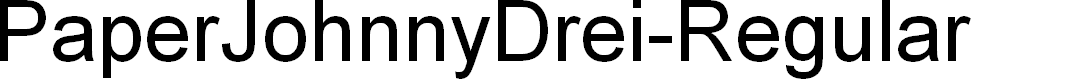 Preview image for PaperJohnnyDrei-Regular