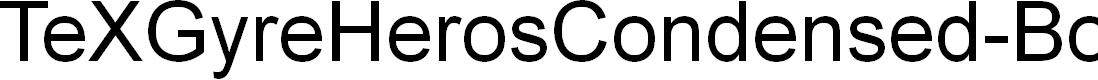 Preview image for TeXGyreHerosCondensed-BoldItalic