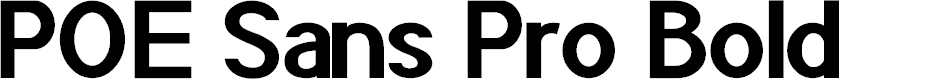 Preview image for POE Sans Pro Bold