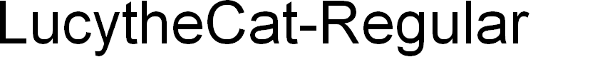 Preview image for LucytheCat-Regular