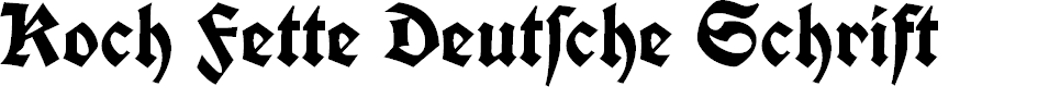 Preview image for Koch Fette Deutsche Schrift