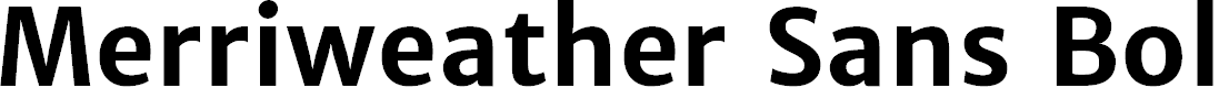 Preview image for Merriweather Sans Bold