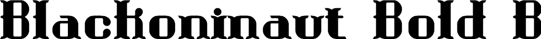 Preview image for Blackoninaut Bold BRK
