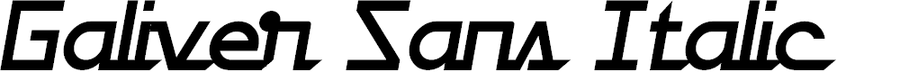 Preview image for Galiver Sans Italic