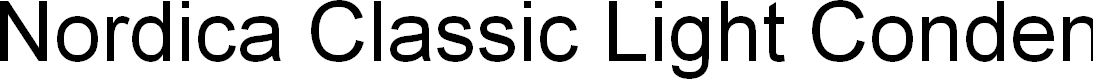 Preview image for Nordica Classic Light Condensed Opposite Oblique Outline