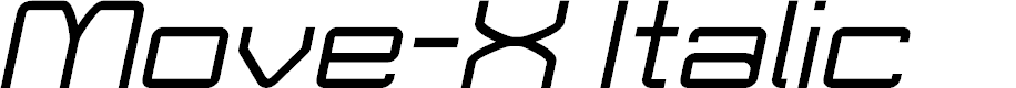 Preview image for Move-X Italic