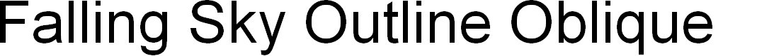 Preview image for Falling Sky Outline Oblique