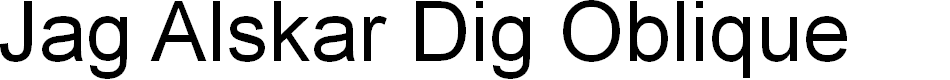 Preview image for Jag Alskar Dig Oblique