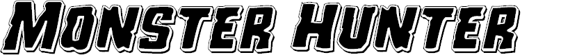 Preview image for Monster Hunter Punch Italic